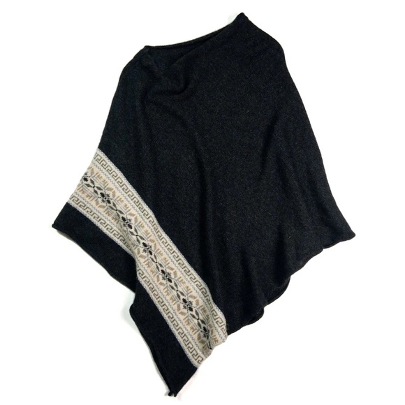 Orkney Isles Geelong Lambswool Poncho - Picture 1 of 10